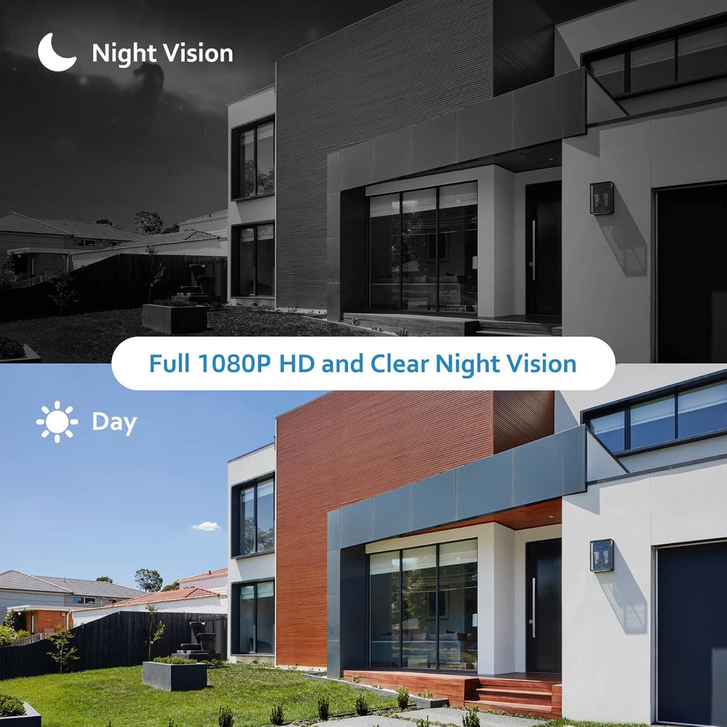 Wireless Outdoor Security Camera with Night Vision and 2-Way Audio L676