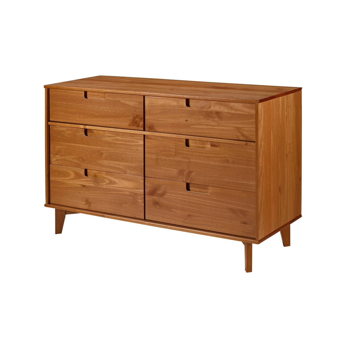 6 Drawer Wood Dresser G123