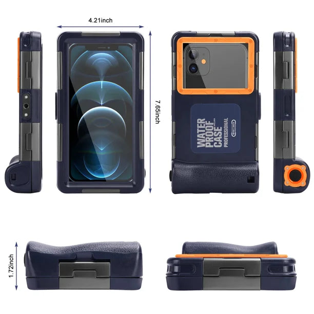 Waterproof Protective Case for Samsung Galaxy A12 and Phones Up to 6.9 Inch with Lanyard T15762