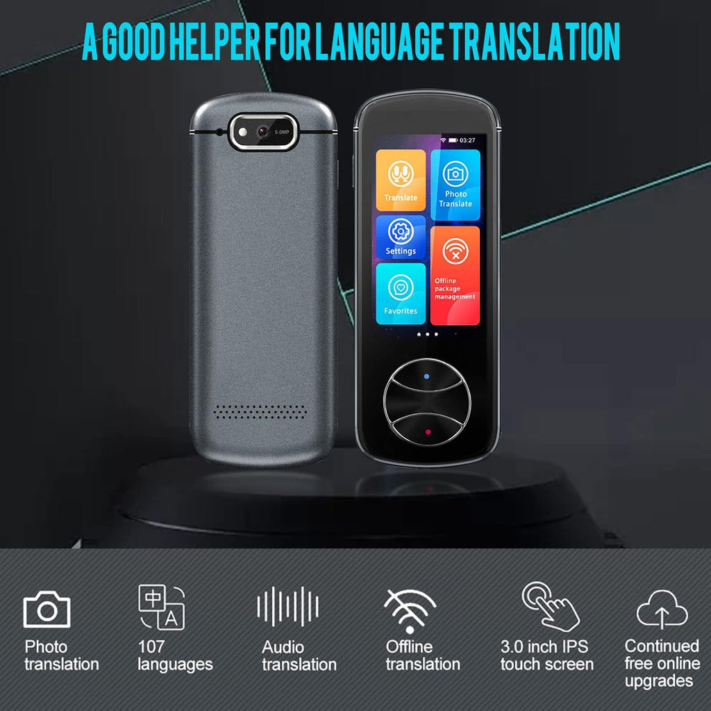 Portable Instant Voice Translator with Touch Screen P368