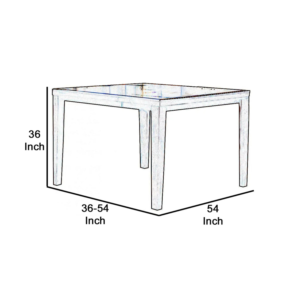 Wooden Counter Height Table with Butterfly Extendable Leaf D1720
