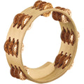 8 in. Hammered Bronze Tambourine O5760