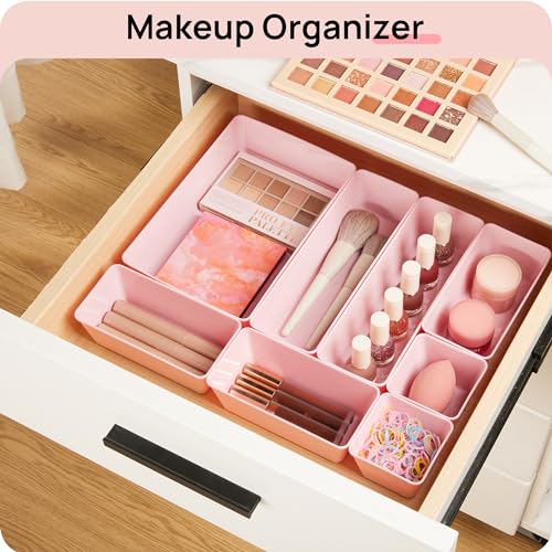 Clear Plastic 44 Pcs Drawer Organizer Set R5771