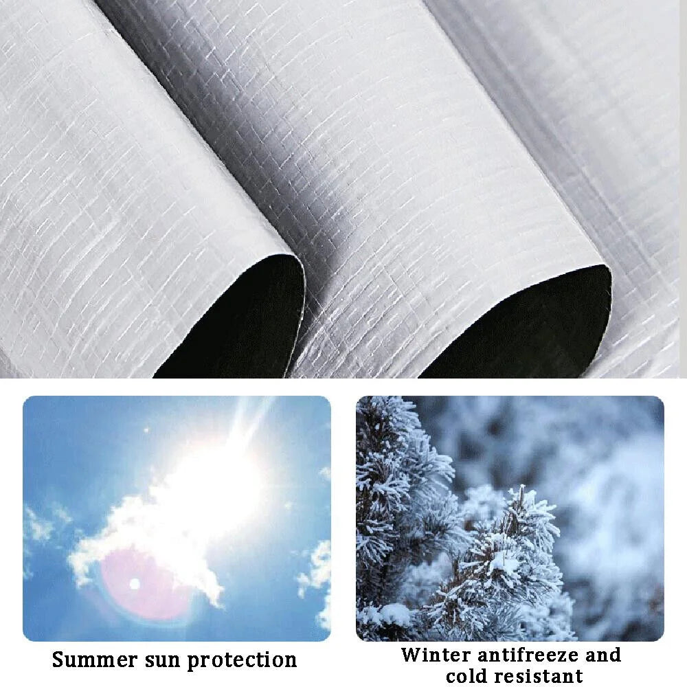 Gray Waterproof Heavy Duty Tarpaulin 13x19.6ft C7345