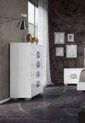 White High Gloss 5 Drawer Chest A660022