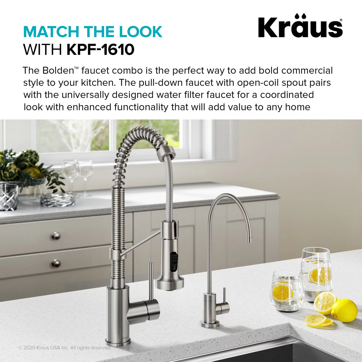 100% Lead-Free Kitchen Water Filter Faucet O554