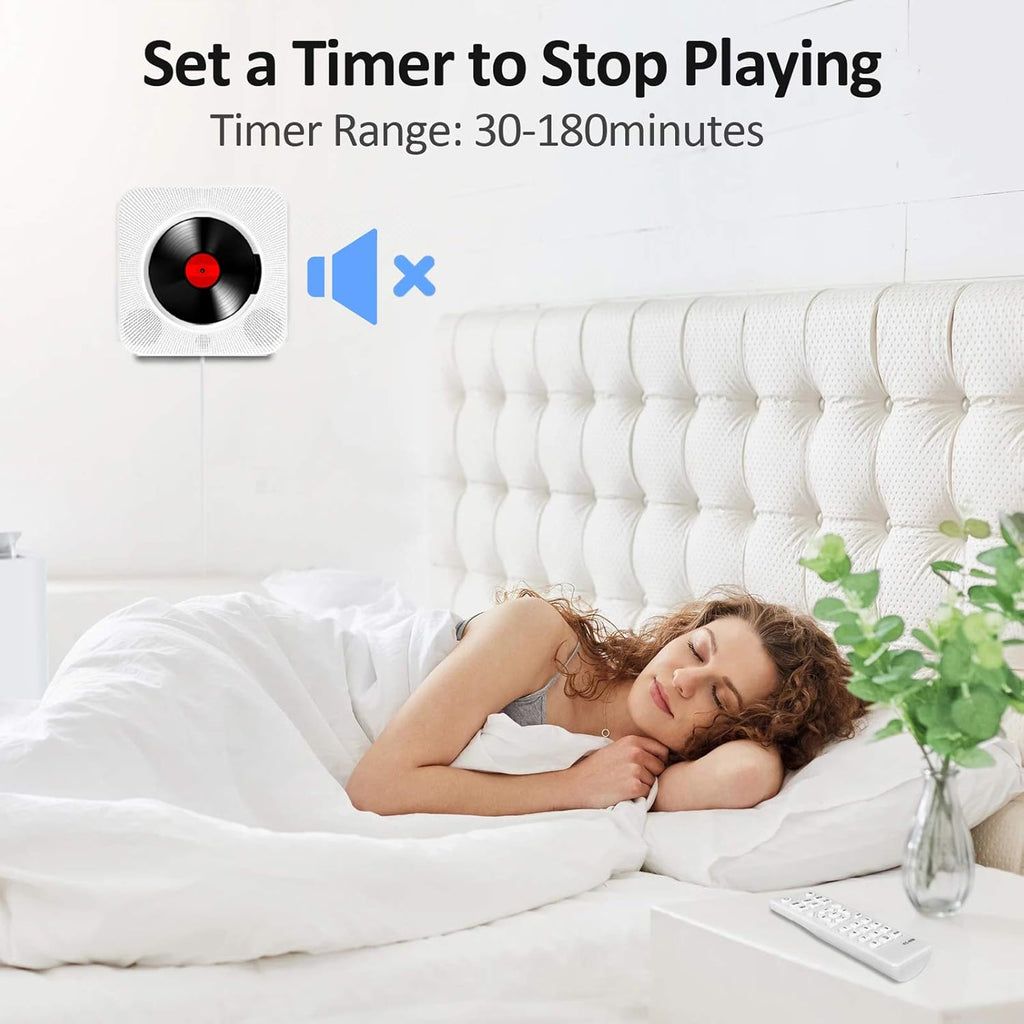 Wall Mounted CD Player with Bluetooth Speakers and FM Radio Z454076