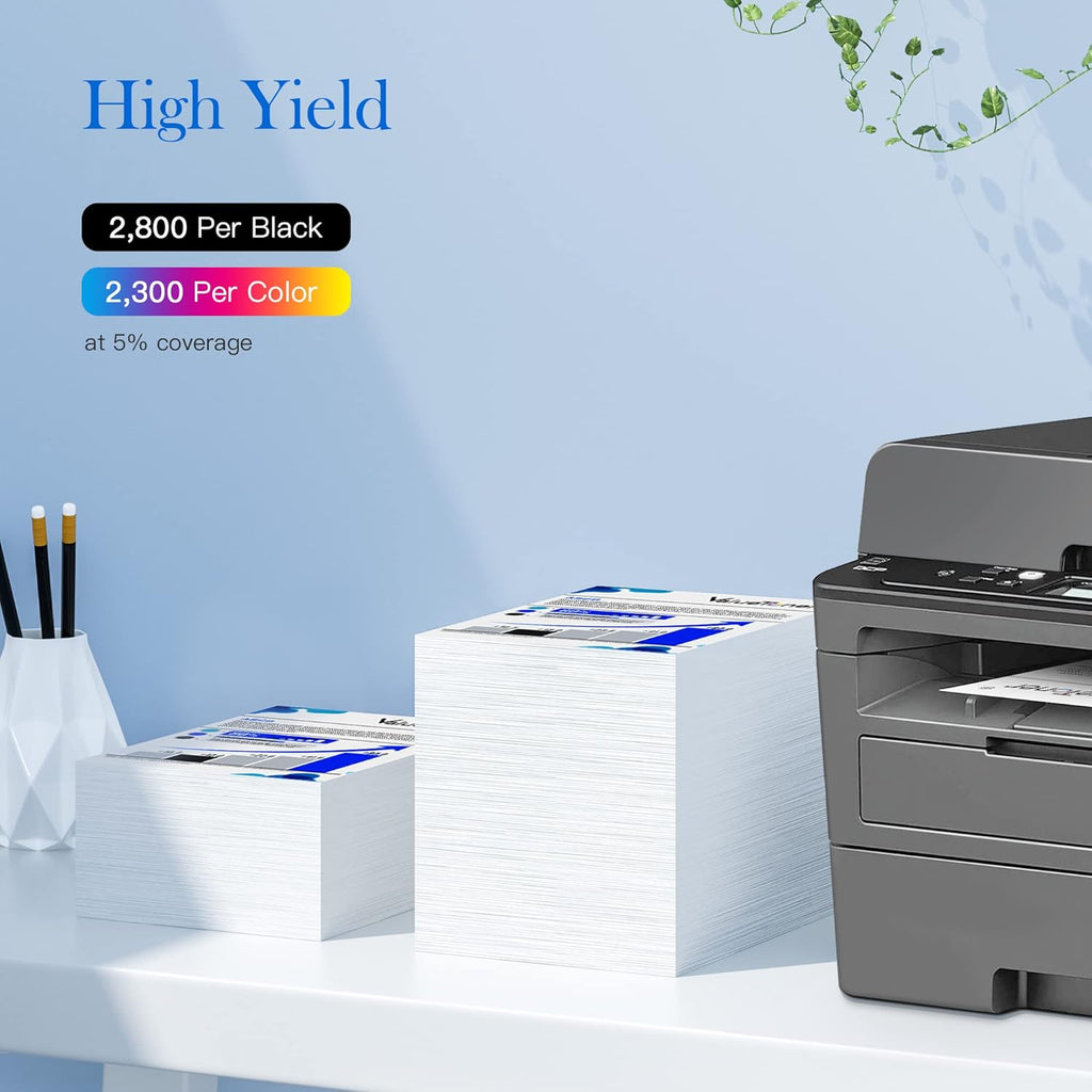 4 Pack Compatible Toner Cartridge for HP 201X 201A CF400X CF401X CF402X CF403X CF400A F175353