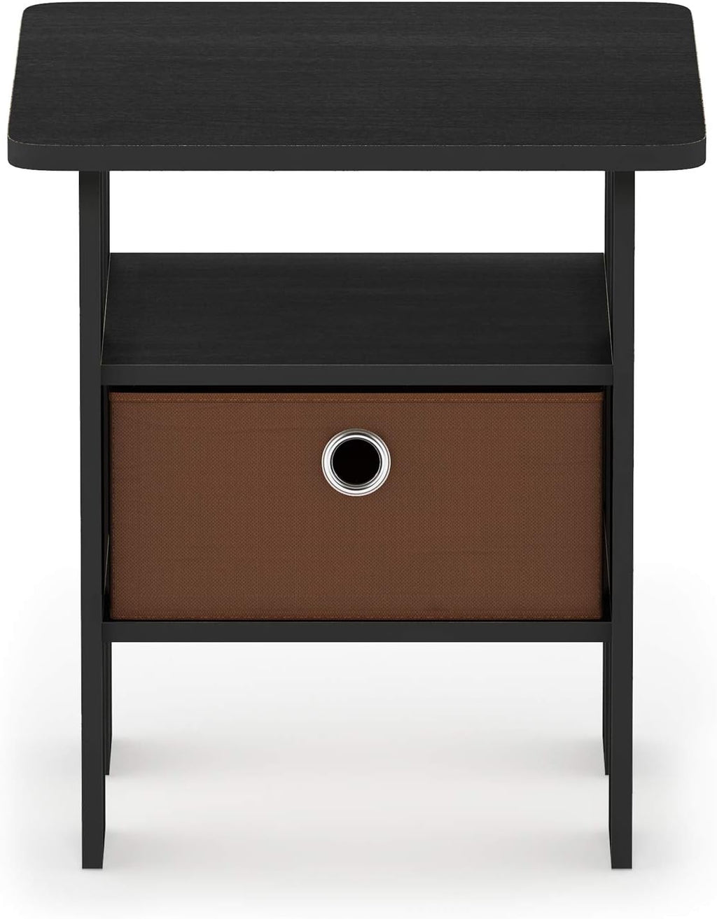 Set of 2 Table with Bin Drawer & 1 Table with Bin Drawer Americano/Medium Brown T589237