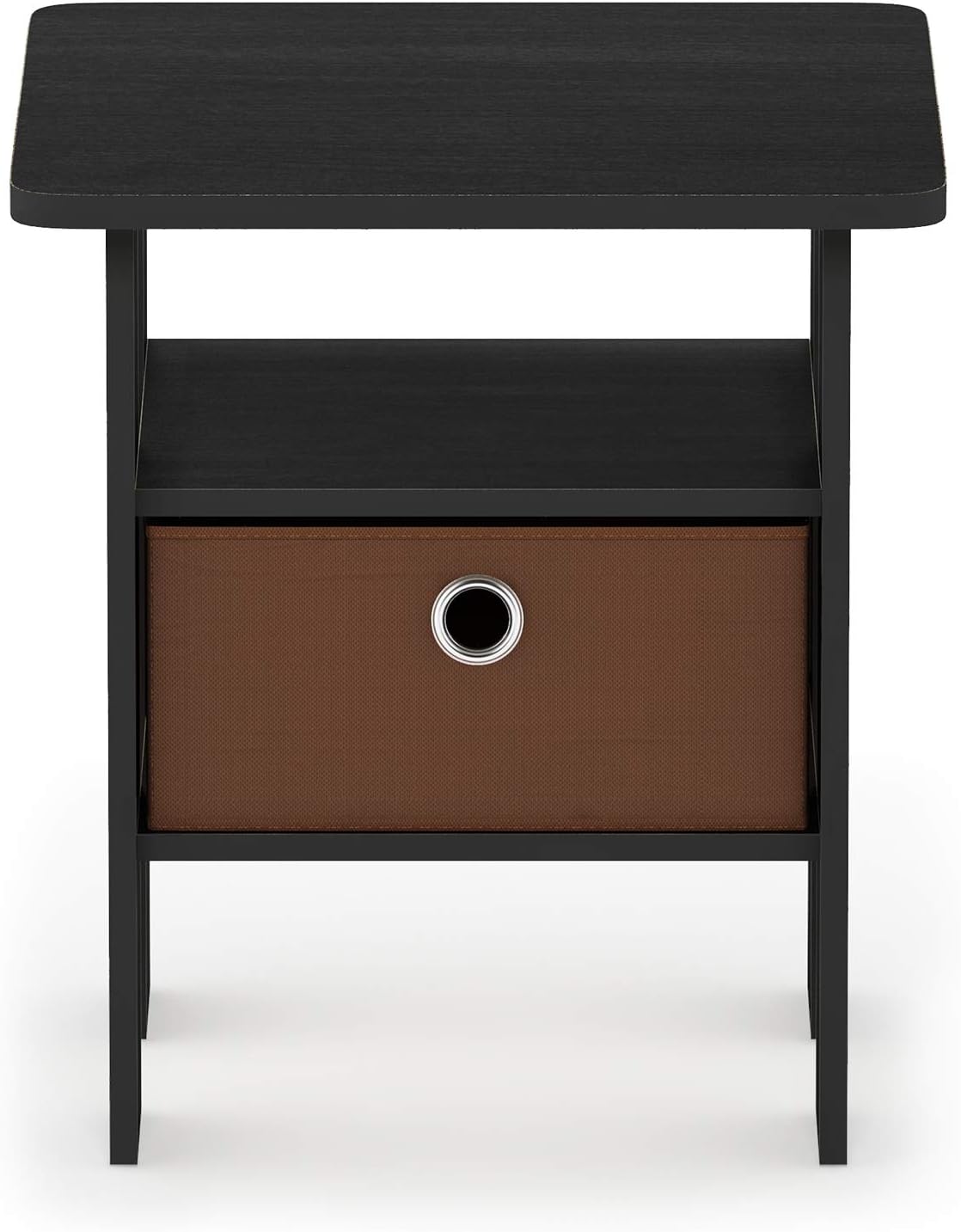 Set of 2 Table with Bin Drawer & 1 Table with Bin Drawer Americano/Medium Brown T589237