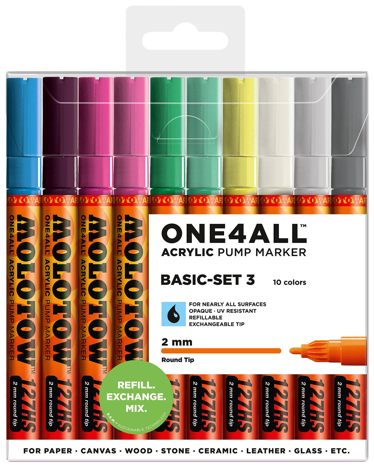 Acrylic Marker 10 Colors S4267