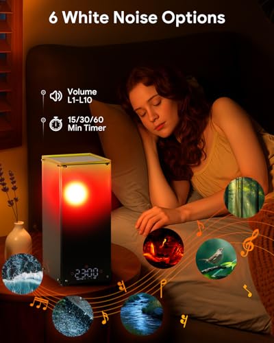 Dimmable Table Lamp with White Noise Sounds N729