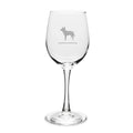 Australian Cattle Dog 12 oz White Wine Glass L487