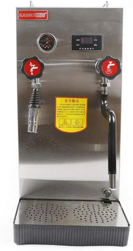 Commercial Milk Frother Electric Water Boiling Steam Machine LCD Display M366