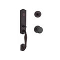 Venetian Bronze Handleset with Round Knob and Traditional Round Rose L885