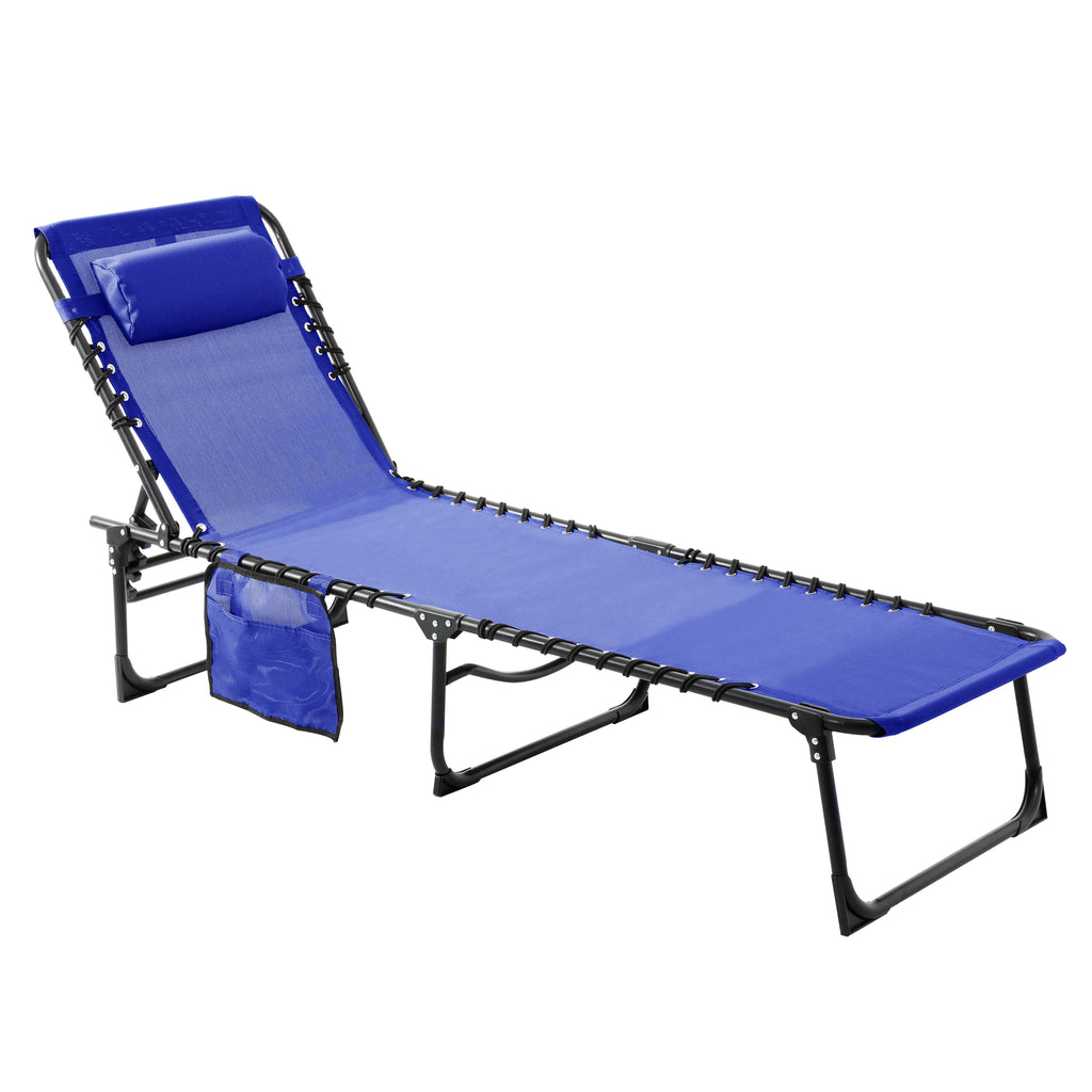 5-Position Adjustable Tanning Chair with Face & Arm Hole U85560