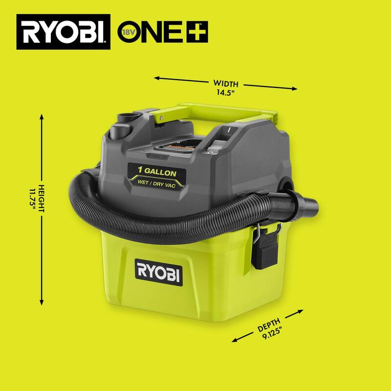18V Cordless 1 Gal. Wet/Dry Vacuum Y1391