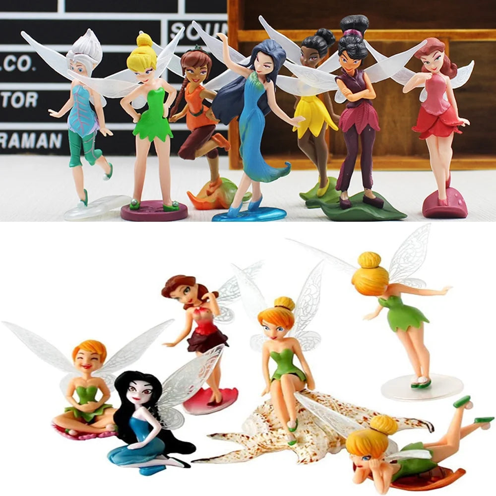 Mini PVC Figures Fairy Cake Topper Dollhouse Decoration E558