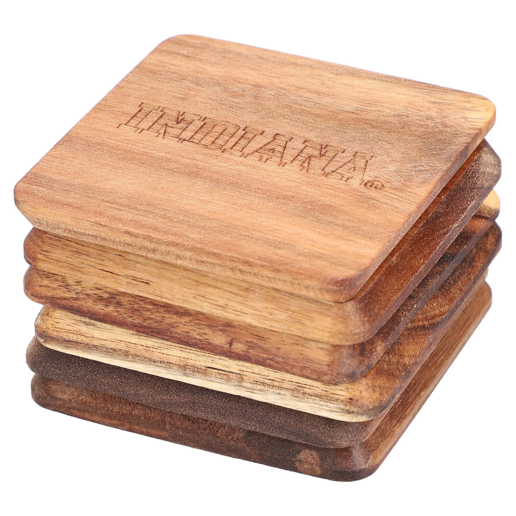 Acacia Wood 6-Pack Coaster Set O6701