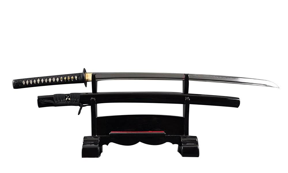 Black 1095 Carbon Steel Samurai Katana Sword I69342
