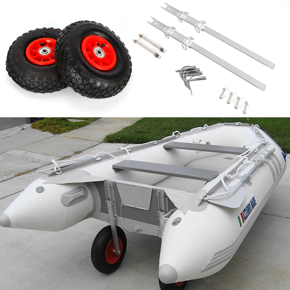 Boat Transom Launching Wheels 300 Lbs M98626