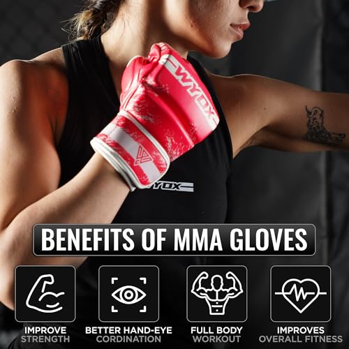 Fingerless Open Palm MMA Gloves A505948