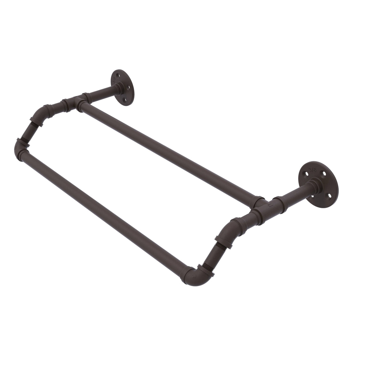Double Towel Bar Antique Bronze D578