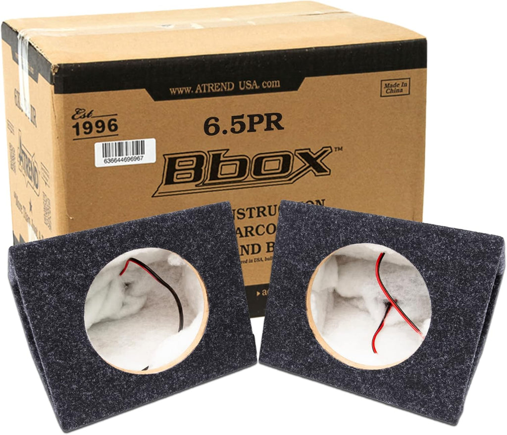 6.5" Speaker Enclosures, Set of 2 (Black) H817103