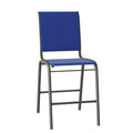 Stacking Patio Dining Side Chair Textured Beachwood Atlantis J479