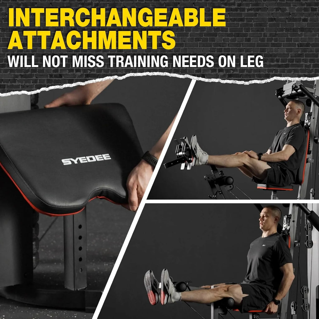 Home Gym Station with 150LBS Weight Stack C856