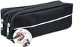 X-Large Double Zip Fabric Pencil Case (Black) M89742