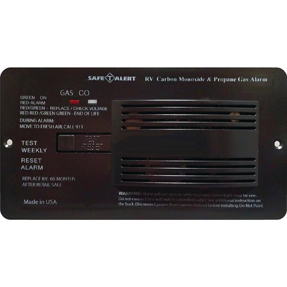 Black Flush Mount Carbon Monoxide Alarm I96305