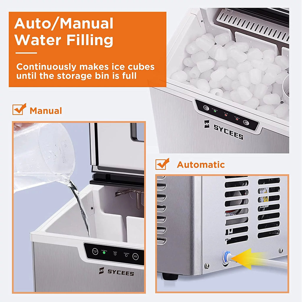 2-in-1 Countertop Ice Maker Machine & Ice Shaver Z193
