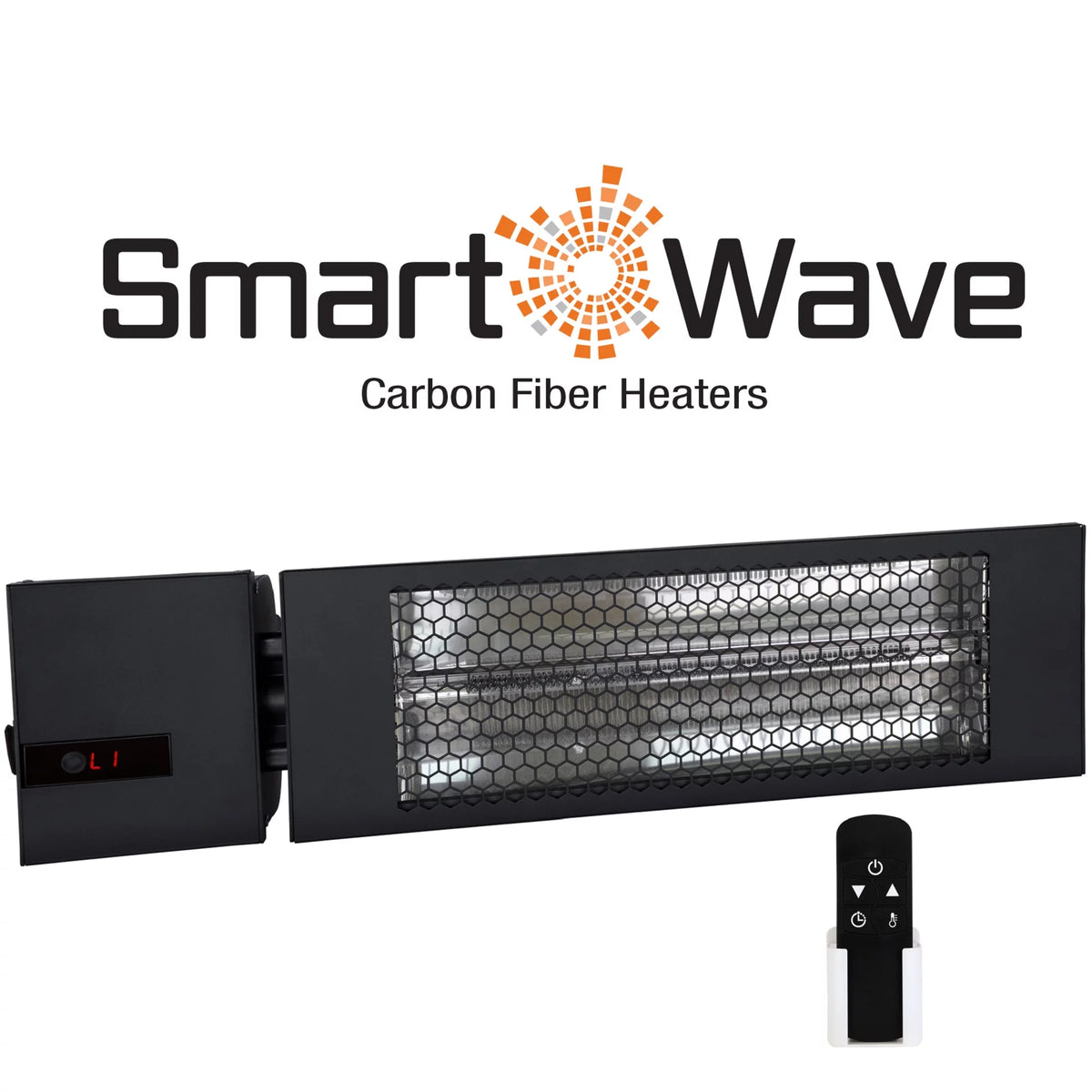 24" Infrared Radiant Indoor/Outdoor Patio Heater with Remote, 1500W L32833