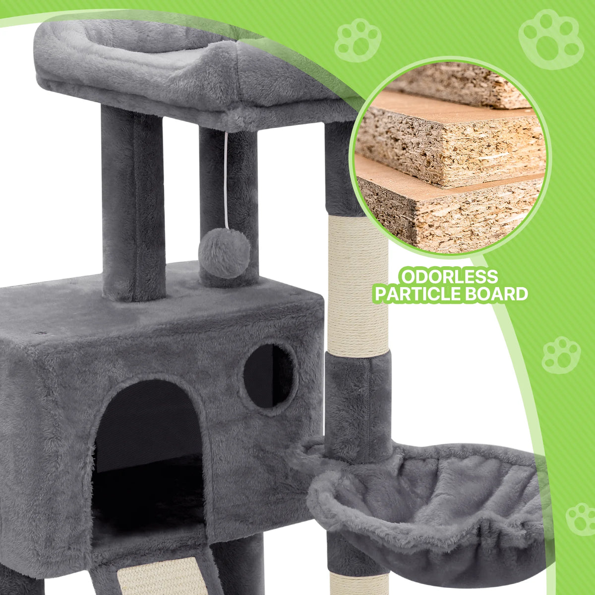 36-in Multi-Level Plush Cat Tree V97439