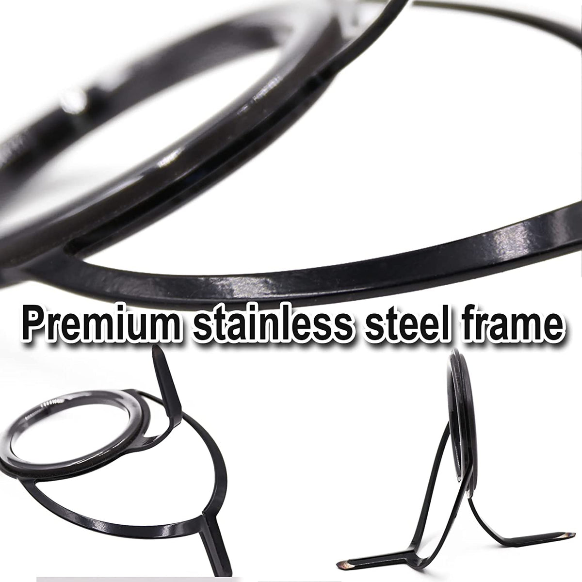 Fishing Rod Tip Guide Repair Kit Stainless Steel Ceramic Ring Mixed Size P81322