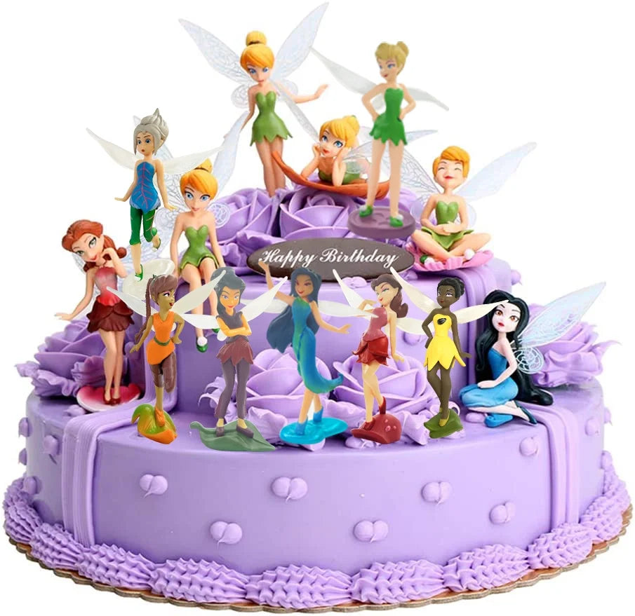 Mini PVC Figures Fairy Cake Topper Dollhouse Decoration E558