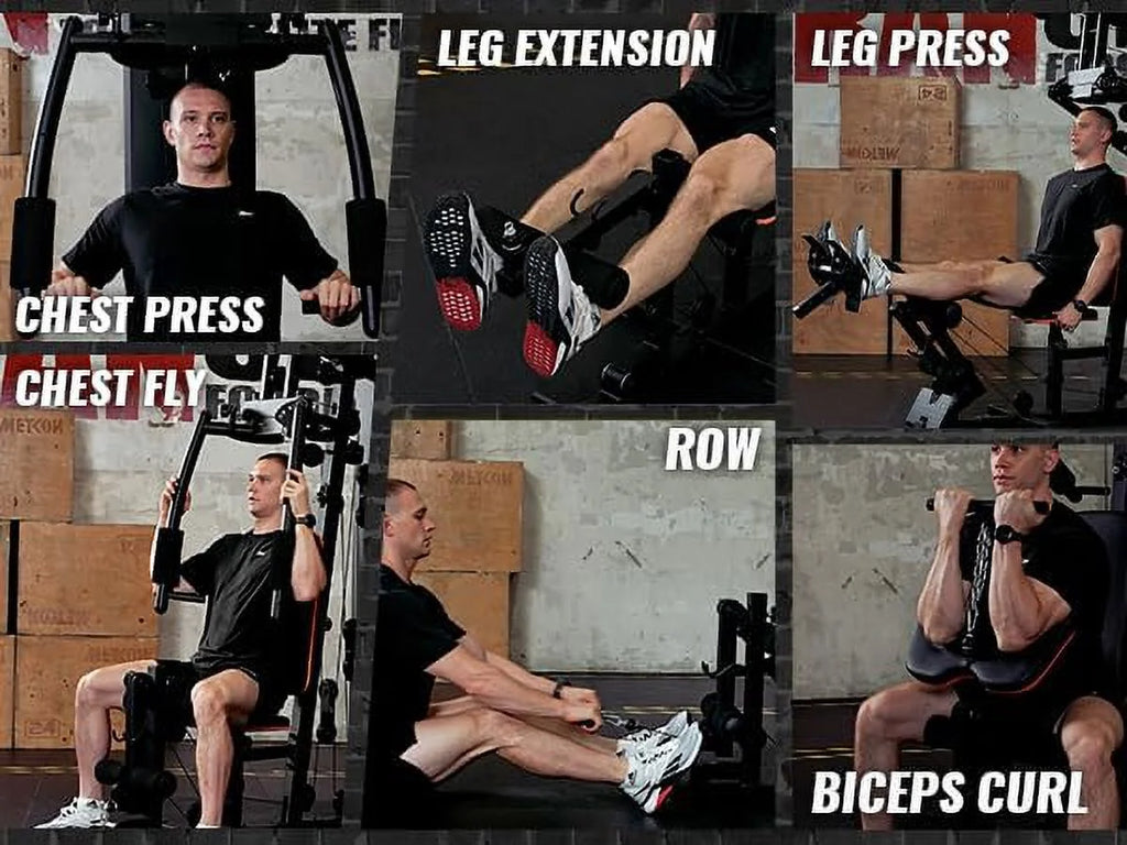 Home Gym Station with 150LBS Weight Stack C856
