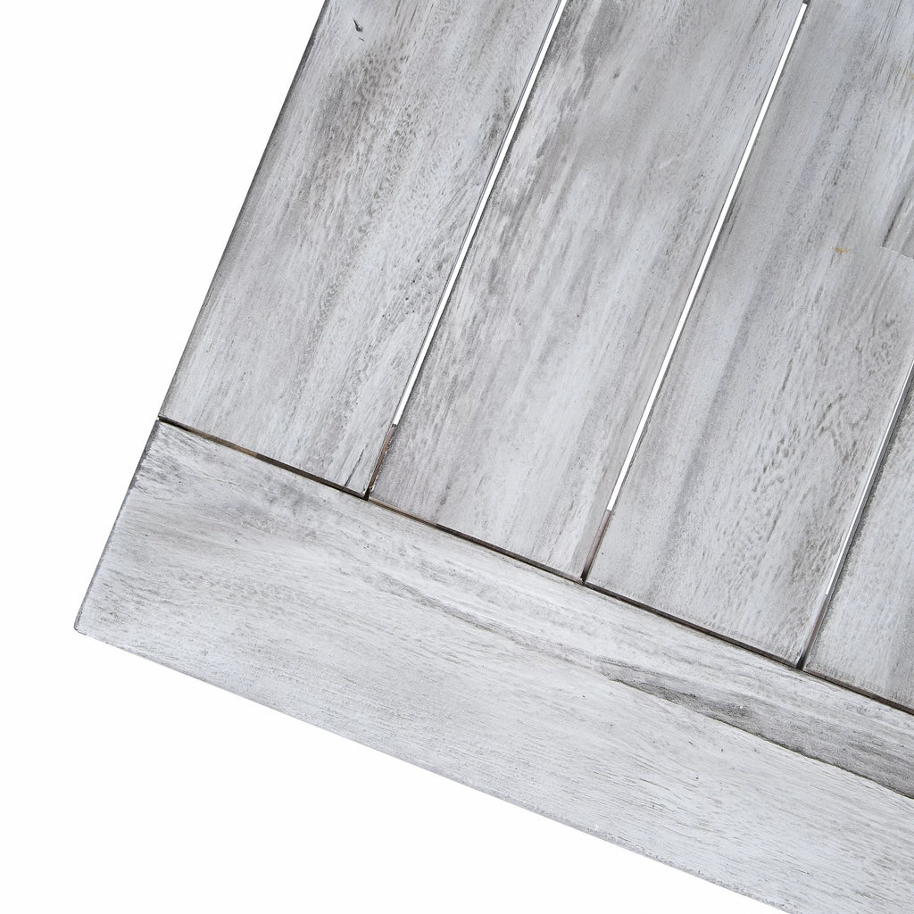 Light Grey Acacia Wood Rectangular Dining Table G786