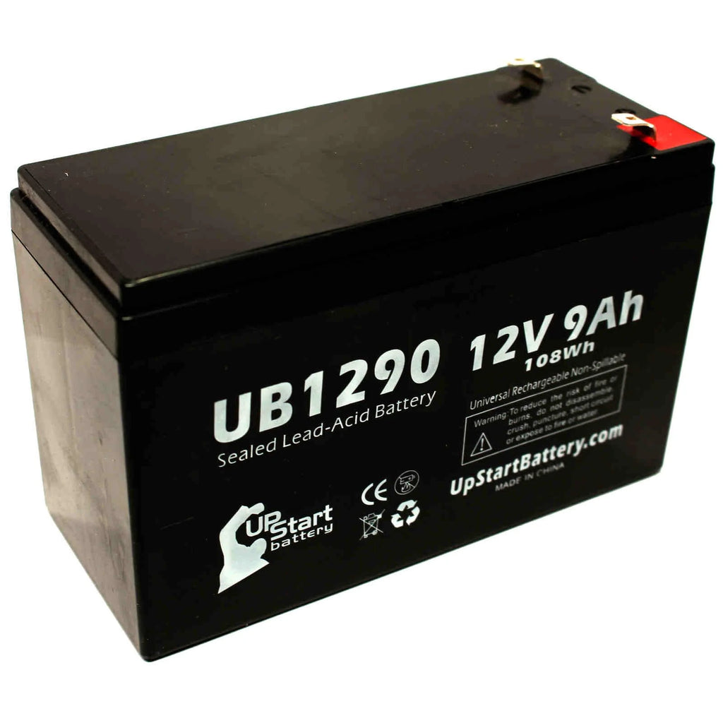 5x Pack Replacement Sealed Lead Acid Battery (12V, 9Ah, 9000mAh, AGM, SLA) with F1 Terminal Adapters G8791