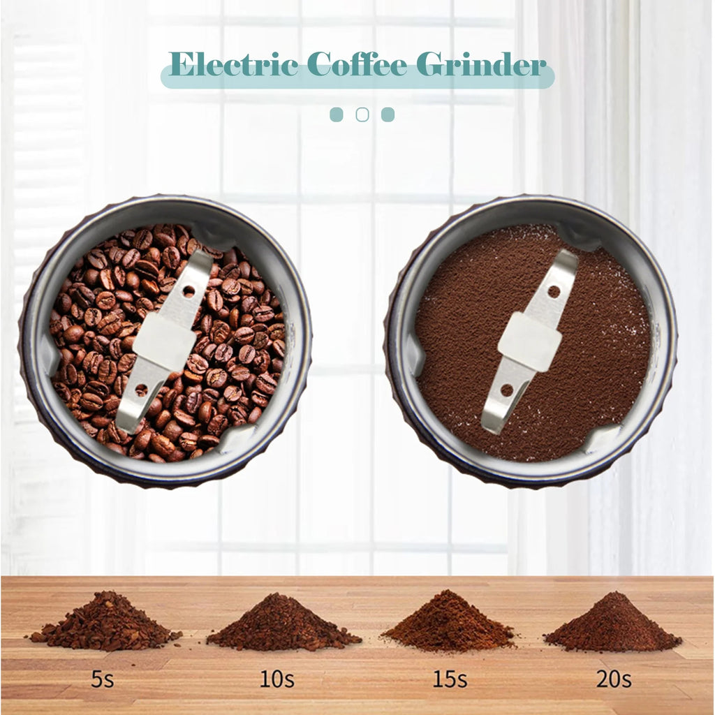 Stainless Steel Electric Coffee Bean Grinder 200W G567838