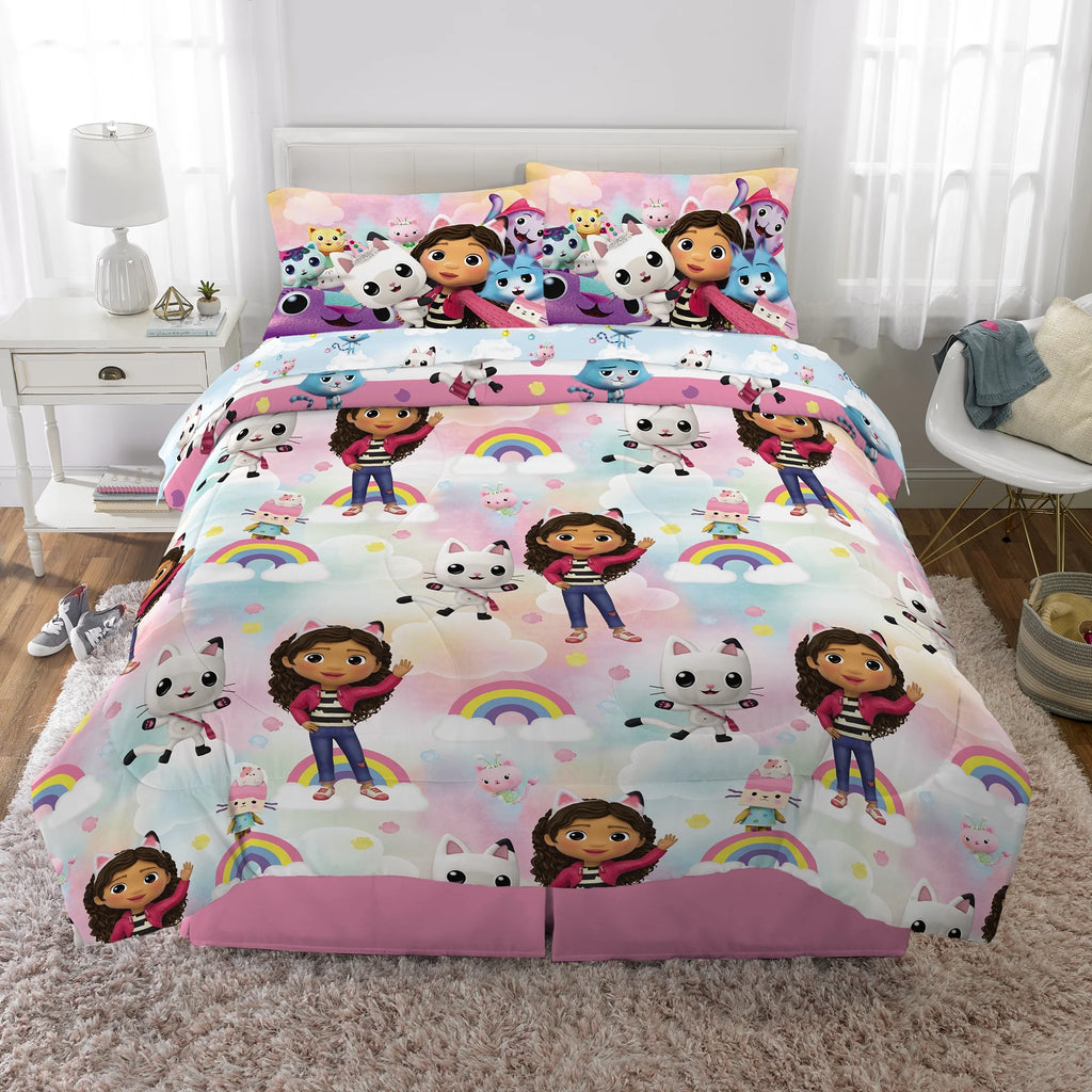 Kids Full Bed in a Bag, Comforter Sheet Set and Tote, Blue Q176902