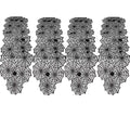 Black Lace Spider Web Table Runners 10 Packs 18x72inch M9833