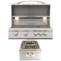 32 in. Natural Gas Grill & Side Burner I126