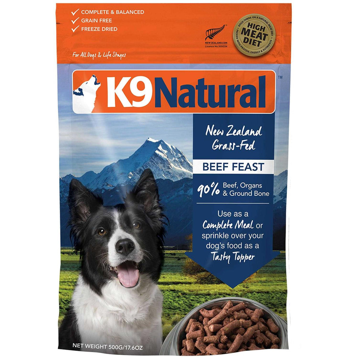 Freeze-Dried Beef Dog Food Z1572