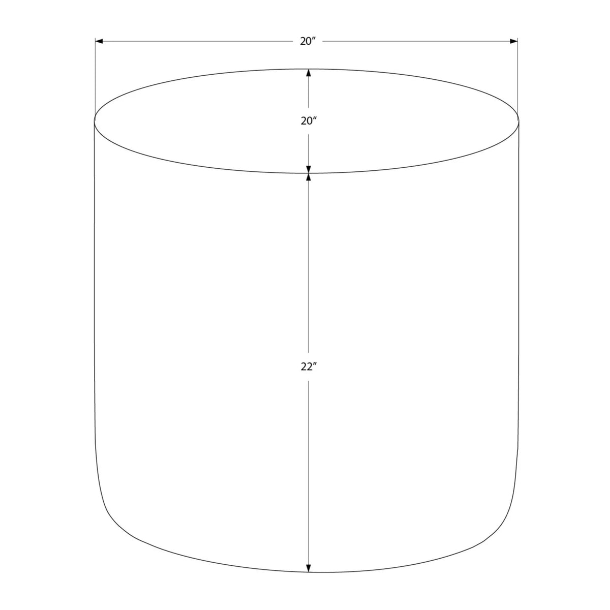 Copper Metal Drum Accent Table T236562