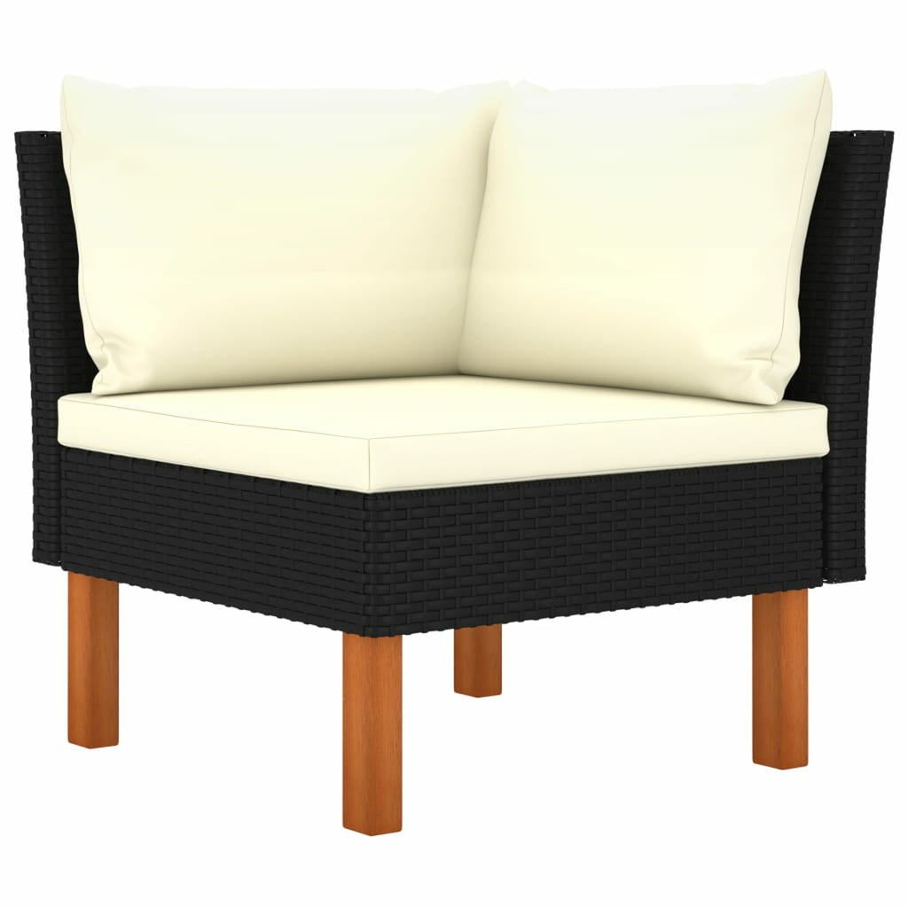 6 Piece Poly Rattan Sectional Outdoor Furniture Set M220