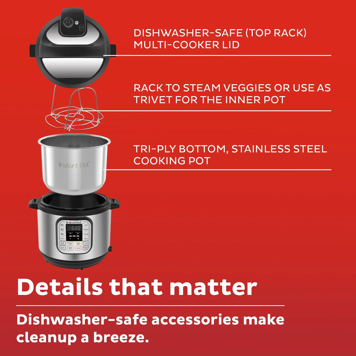 3-Quart Electric Pressure Cooker I825
