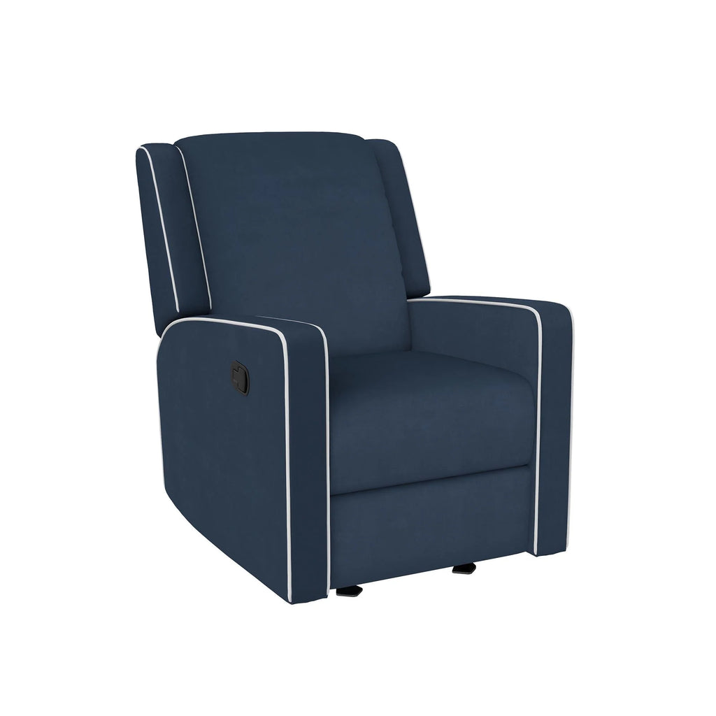 Beige Linen Nursery Rocker Recliner J159976