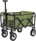 Collapsible Folding Wagon Utility Pull Cart Blue C421293